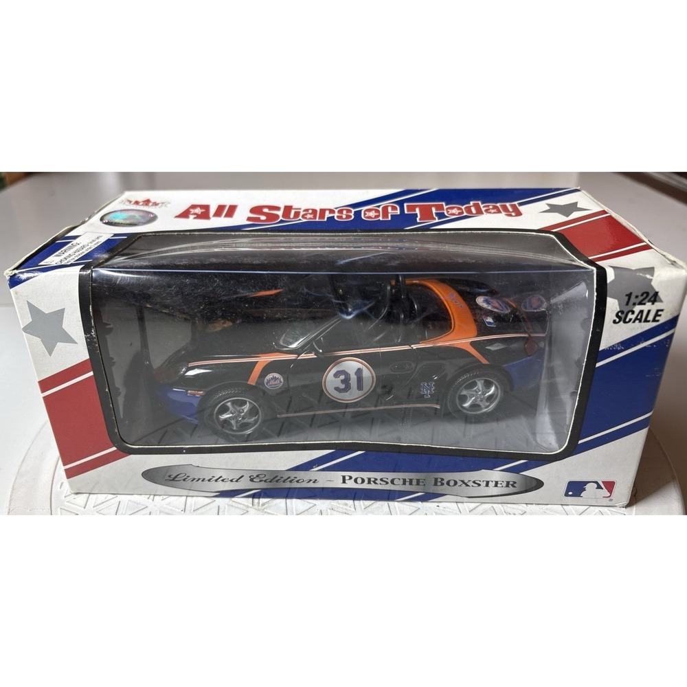 NY Mets Mike Piazza Fleer 1:24 All Stars Of Today MLB Porsche Boxster Diecast 23